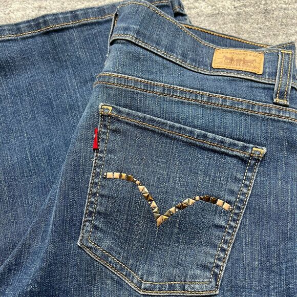Levi's 512 Womens Jeans Perfectly Slimming Boot Cut Denim 10 S/C - Picture 1 of 11